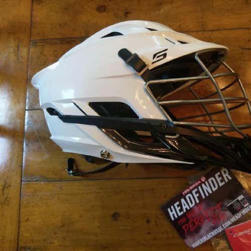 New White Cascade S Lacrosse Helmet