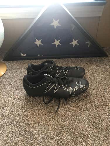 USED - Under Armour Nitro MC Lacrosse Cleats (Black)