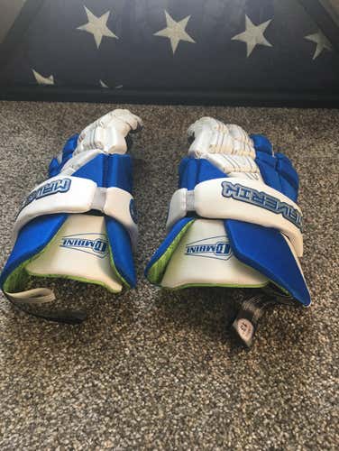 NEW Maverik Combine Lacrosse Gloves (Blue/White)