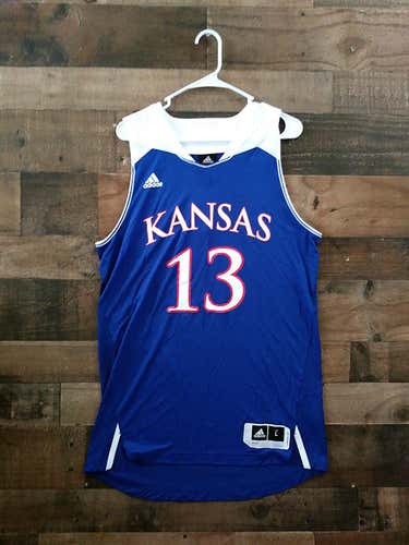 New Adidas NCAA College UNIVERSITY KANSAS JAYHAWKS Team Issue Basketball Jersey