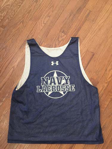 Under Armour Navy Lacrosse Mesh Pinnie L/XL