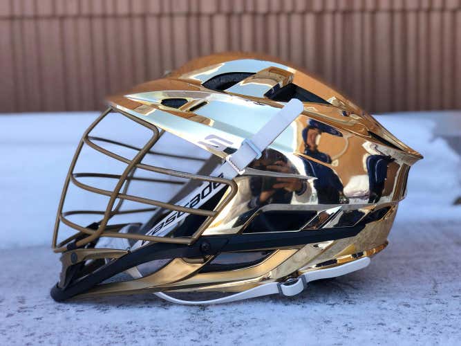 Gold Chrome Cascade S Helmet