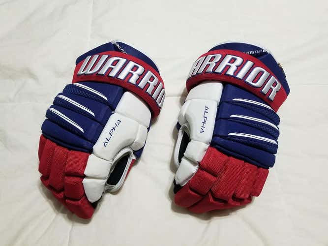 Warrior Alpha Pro Gloves SR 14 Royal/Red/White