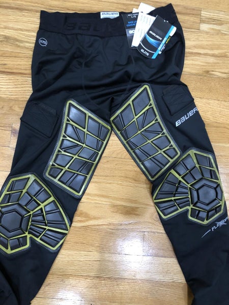 New Large Bauer Elite Goalie Padded Protective Pants w/ tags