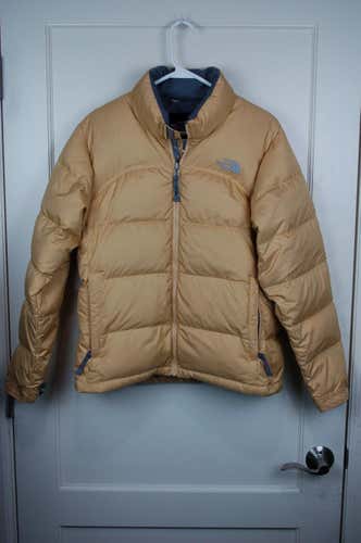 The North Face Mustard Yellow Nuptse 700 Fill Goose Down Puffer Jacket Women's M