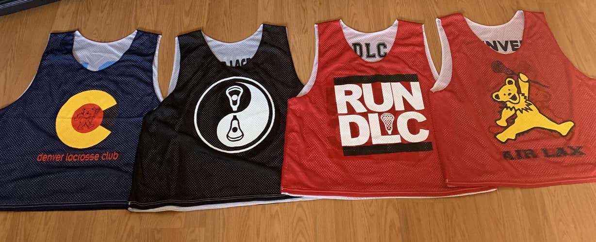 Pinnies & Practice Jerseys Lot of 4 Denver Lacrosse Club XL