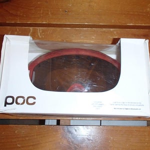 POC goggles Iris Stripes Glucose Red with Bronze Silver mirrored lens Regular fit ski race gear
