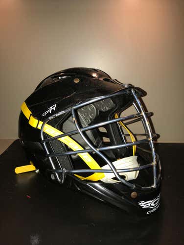 Black Cascade CPX-R with yellow chinstrap