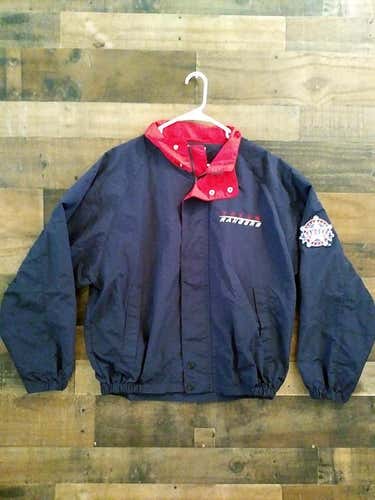 MLB Baseball TEXAS RANGERS Full Zipper Snap Collar Embroidered Nylon Warmup Jacket