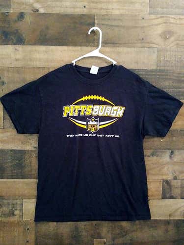 NFL Football PITTSBURGH STEELERS They Hate Us Cuz They Aint Us Team Shirt