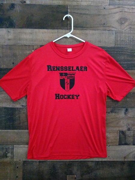 NCAA College RPI RENSSELAER POLYTECHNIC INSTITUTE ENGINEERS Polyester Hockey Team Shirt