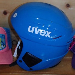 Uvex Race + ski Helmet Blue Pink FIS Youth Small 51-52cm kids GIRLS  sl GS SG