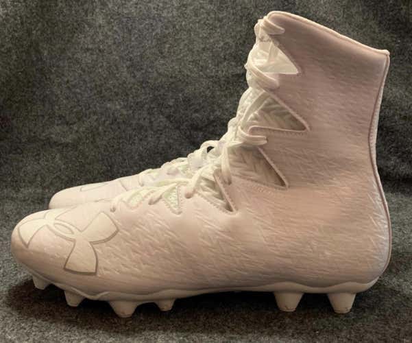 Under Armour UA Highlight MC Football Cleats White Mens 1297358-100  Size 9.5