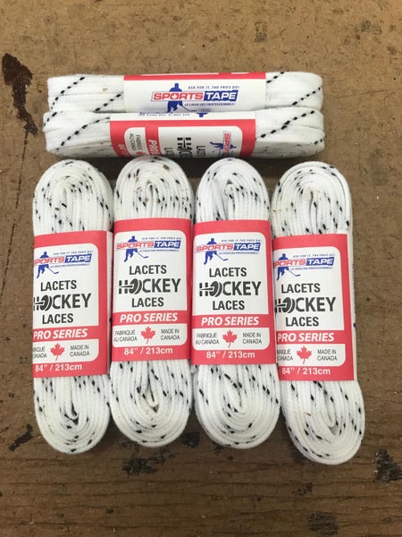 10 - 84" White Thin Wax Sports Tape Hockey Skate Laces