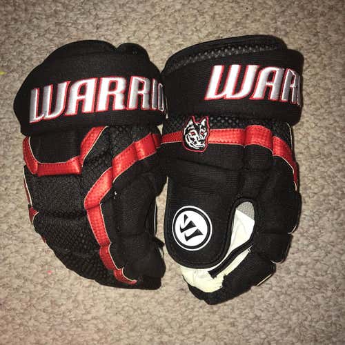 Brand New Northeastern University Huskies Warrior Covert Pro Stock Hockey Gloves NCAA 13"
