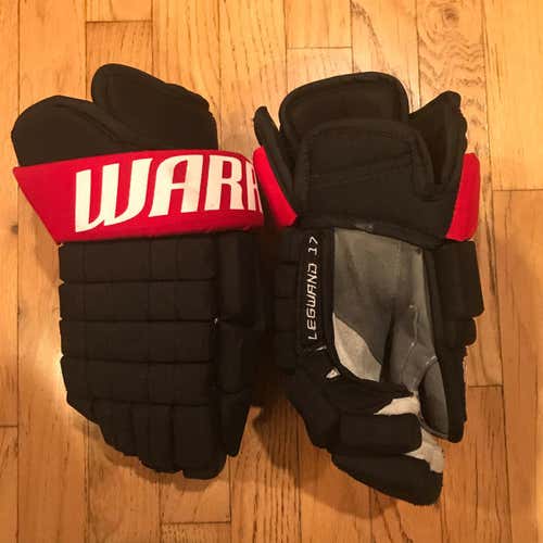 David Legwand Ottawa Senators Warrior Franchise Pro Stock Hockey Gloves 14N Made In Canada