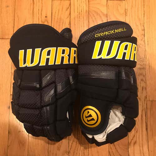 Brand New Adam Cracknell St.Louis Blues Pro Stock Warrior Hockey Gloves 14" Made in Canada