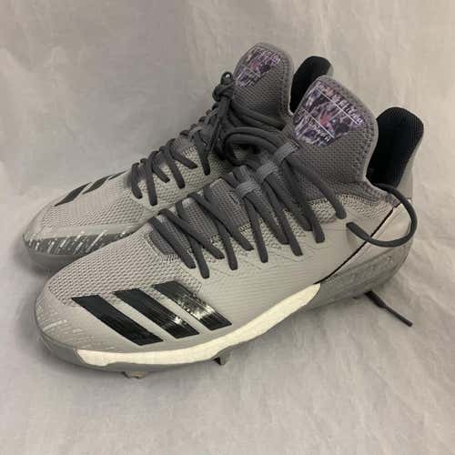 Adidas Boost Icon 4 Topps Men's Baseball Cleats Rare Grey Holo DA9406 Size 11