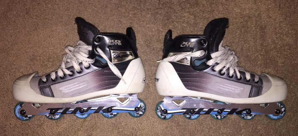 Bauer Vapor XG LITE Inline Roller Goalie Skates Senior Size 8 Shoe Size 9.5
