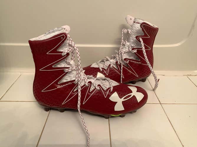 Under Amor Clutch Fit Highlight (lacrosse Or Football) Size 10.5