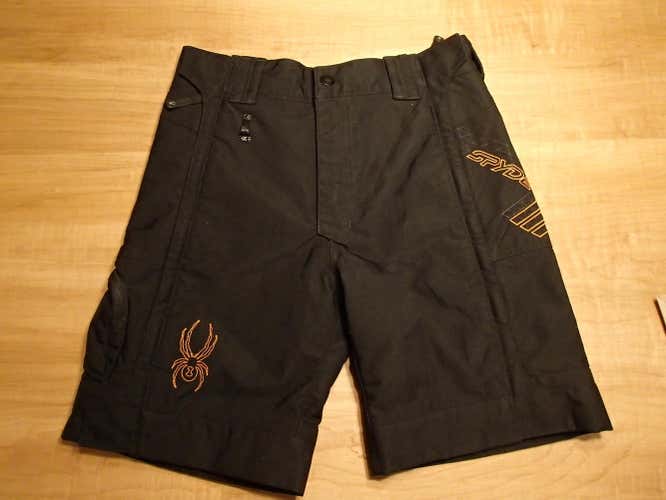 Spyder ski race training Shorts youth 12 kids zipoff suit