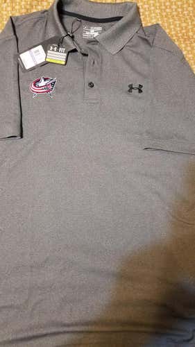 New Columbus Blue Jacket under armour polo