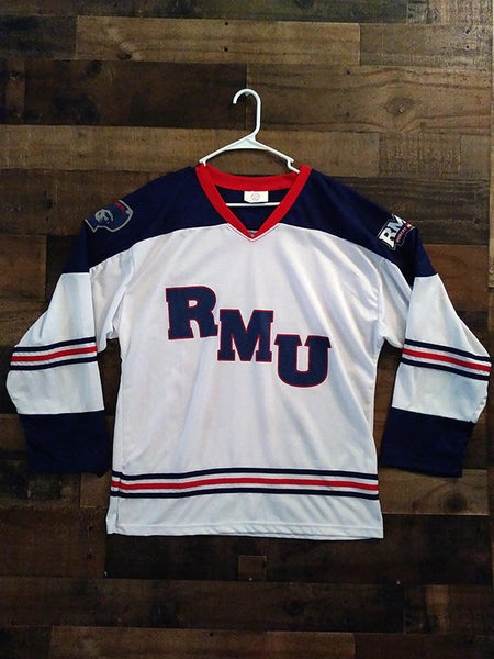 New NCAA College RMU ROBERT MORRIS UNIVERSITY COLONIALS #16 Hockey Jersey