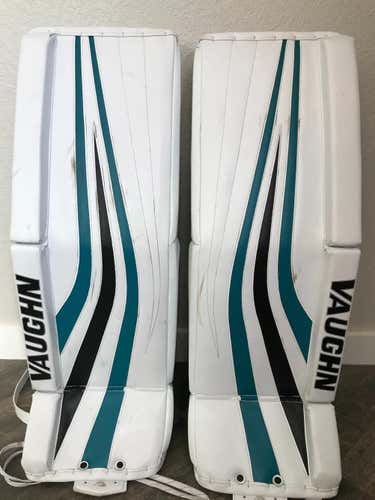 Sharks New Vaughn Ventus SLR Pro Goalie Leg Pads Senior Pro Stock
