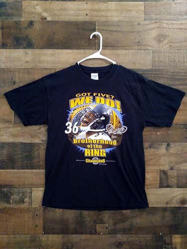 NFL Football PITTSBURGH STEELERS Brotherhood Of The Ring #36 Jerome Bettis Player Shirt