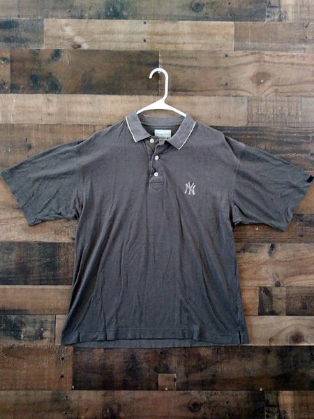 MLB Baseball NEW YORK YANKEES Golf Style Embroidered Button Polo Shirt