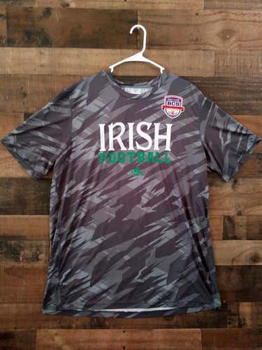 2013 Adidas UNIVERSITY NOTRE DAME FIGHTING IRISH BCS National Championship Game Camouflage Shirt