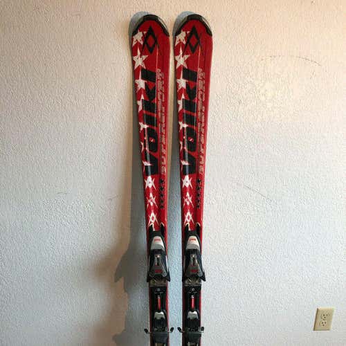 Volkl Supersport 5 Star Carving Skis 161 cm. Marker Titanium 1200 Bindings NICE!