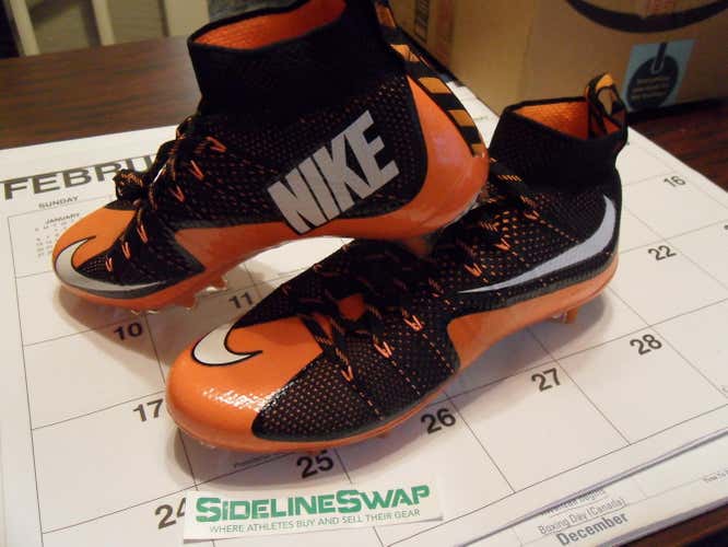 New Nike Vapor Untouchable Originals Black Orange Size 11.5