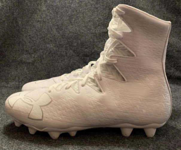 Under Armour UA Highlight MC Football Cleats White Mens 1297358-100  Size 13