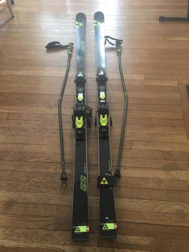 Fischer GS RC 4 188cm Bindings Poles Never Used