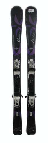 Nordica Elexa 160cm Womens Skis W/Bindings Black/Purple - USED Gold