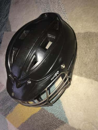 CPV-R Lacrosse Helmet, Black With Metal Fase Mask