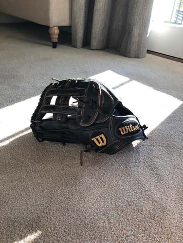 Used Wilson A2000 12.75 Outfielders Glove Pro Stock 1799