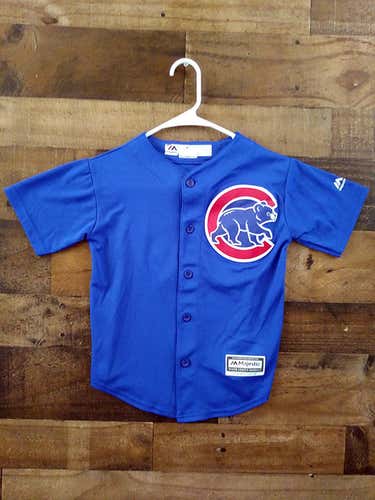 Majestic Cool Base MLB Baseball CHICAGO CUBS #17 Kris Bryant Embroidered Button Player Jersey