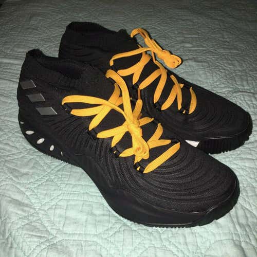 Adidas Crazy Explosive PrimeKnit Low 2017 sz 14 AC7324 Black Yellow Lakers Boost
