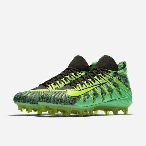 Nike Alpha Menace Elite sz 15 Electro Green Volt 871519 337 Football Cleats