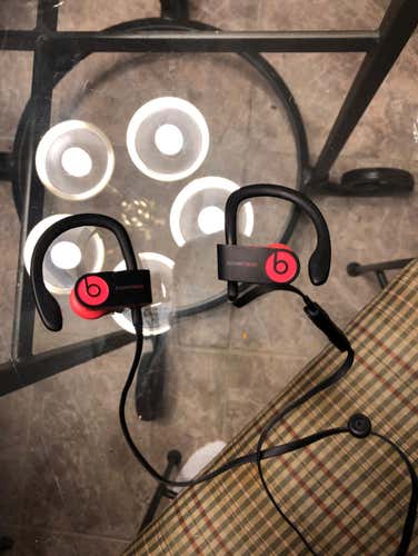 Wireless Siren Red Beats Headphones