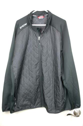 CCM Tactical Degree Black Quilted Hockey Jacket Adult Size: XXL