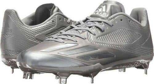 ADIDAS AFTERBURNER 3.0 BASEBALL CLEATS 11 METAL SPIKES SILVER DIPPED LITESTRIKE $100 BRAND NEW HTF