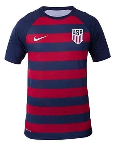 NIKE TEAM USA NATIONAL SOCCER MATCH GOLD CUP JERSEY TEE SHIRT BRAND NEW XL FUTBAL RED BLUE HTF RARE