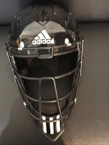 Adidas Adult Black Catchers Helmet 7-7 3/4