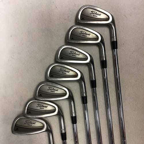 Titleist DCI 990 Iron Set Mens Right 4I-Pitching Wedge Steel Stiff