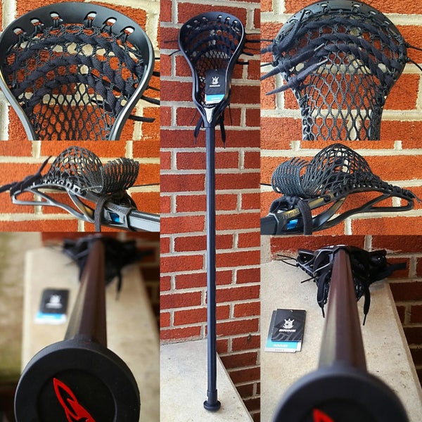 New Offensive COMPLETE CUSTOM Lacrosse Stick w/ a Brine King 2 Head Hand Strung