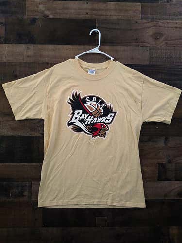 NBA G League Basketball ERIE BAYHAWKS ATLANTA HAWKS Mays Marketing Tan Team Shirt
