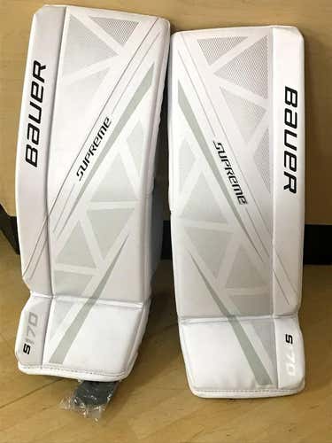 New Bauer Supreme S170 Goalie Leg Pads Junior Large